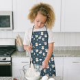 thumbnail image 4 of Dark Blue Star Fairy Pattern Kids Aprons for Girls and Boys,Adjustable Neck Strap Toddler Aprons for Kids Cooking Baking, 4 of 7