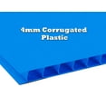 thumbnail image 2 of 18x24 4mm Corrugated Plastic Sheets 100 Pack Blue Waterproof Lightweight, Blank Boards Double Sided for Lawn Signs, Garage Sales and Real State. Various Sizes, Colors by WholesaleArtsFrames-com, 2 of 7