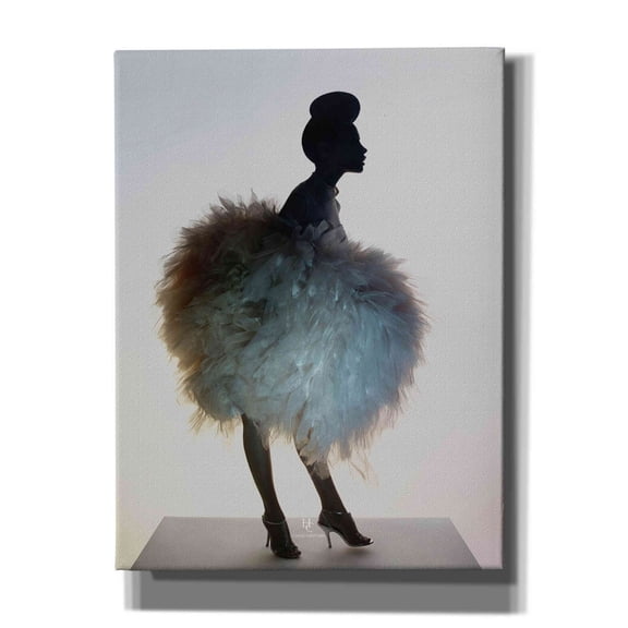 Epic Graffiti 'Bluemingo' by Incado, Giclee Canvas Wall Art, 12"x16"