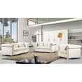 thumbnail image 5 of Home Square 2-Piece Furniture Set with Velvet Accent Chair and Loveseat in Cream, 5 of 8