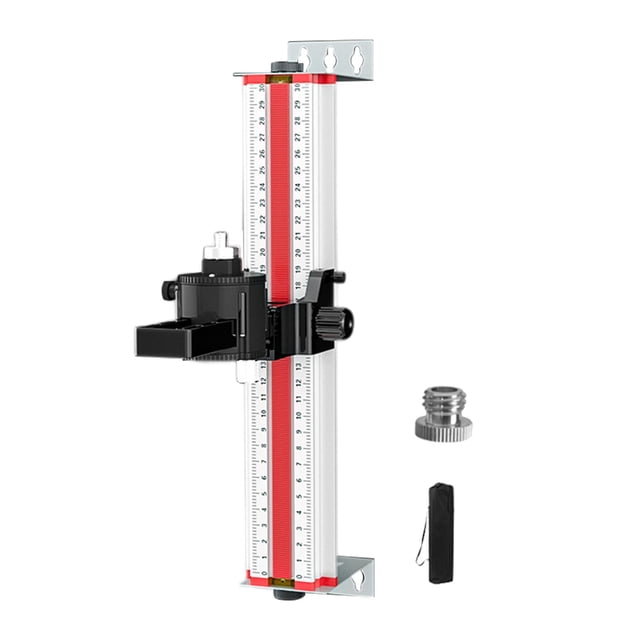 Vensio -Universal Level Wall Mount Bracket with Movable Support 30cm, Adjustable Rotation Leveler Holder for Accurate Alignment, Sturdy Aluminum Alloy Tool Accessory