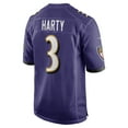 thumbnail image 3 of Men's Nike Deonte Harty  Purple Baltimore Ravens Team Game Jersey, 3 of 6