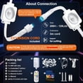 thumbnail image 3 of SuperRGB Permanent Outdoor Lights 50FT, Smart RGBIC Eave Lights, Multiple Scene Modes for Outdoor Decor, IP67 Waterproof for House Roof, Christmas, Holiday, Daily & Pool Party Decor, 3 of 11