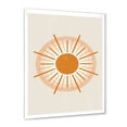 thumbnail image 2 of Designart 'Orange Radiant Sun II' Modern Framed Art Print, 2 of 4