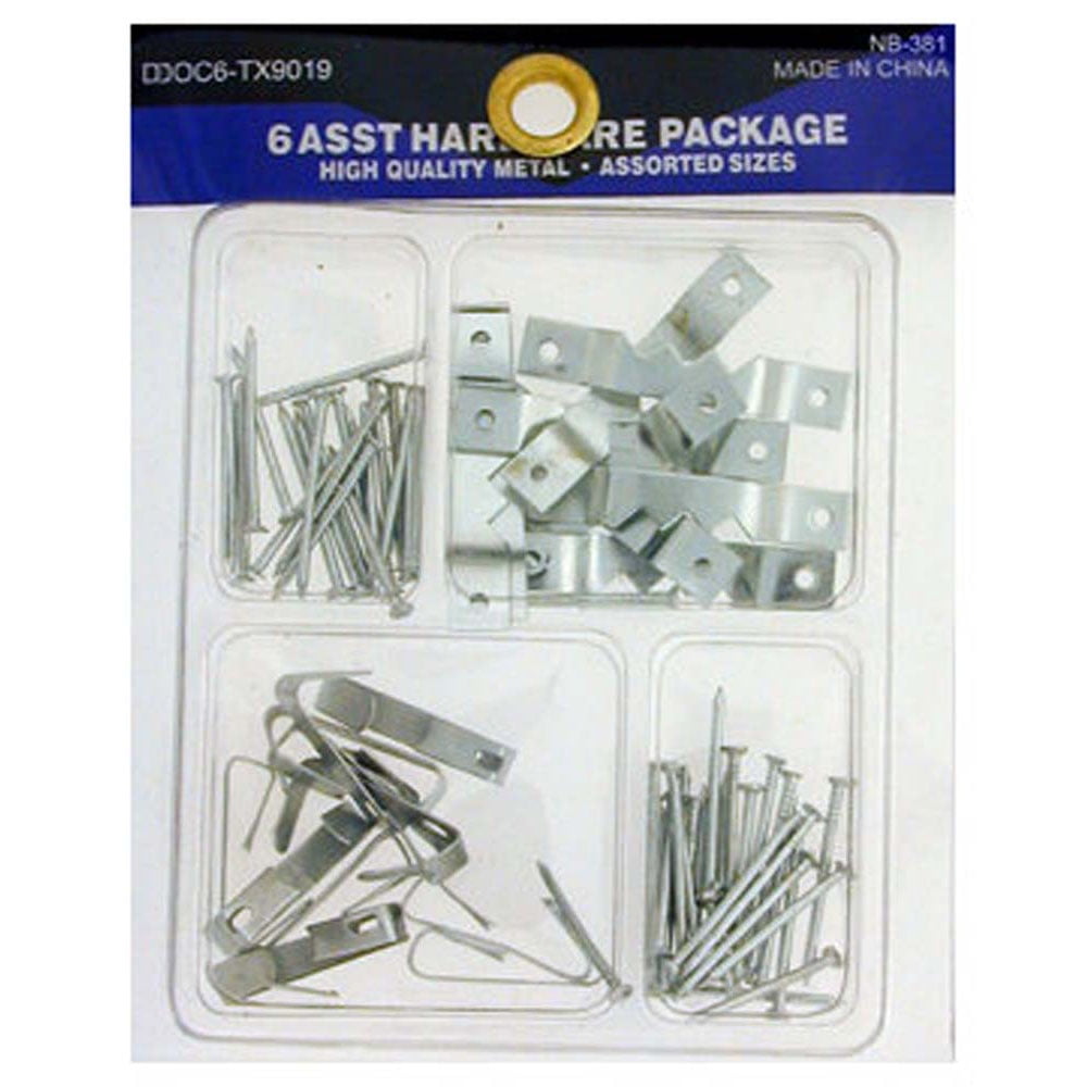 Wall Mounting Nail and Bracket Assortment HW8901986