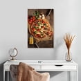 thumbnail image 2 of Elephant Stock Cheesy Handmade Pizza Wall Art - Vertical Canvas Wall Art - Kitchen Wall Decor - Food And Drink Canvas - Brown And Beige Decor - 16" x 24", 2 of 8