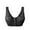 Black, variant on Women's Cloud Feel Ice Skin Seamless Back Bra for Large Support Beige 38