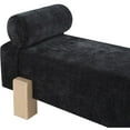 thumbnail image 5 of Meridian Furniture Edison Black Chenille Fabric Bench, 5 of 10