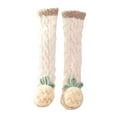 thumbnail image 2 of Baby Knee High Socks, 8 Pairs Cute Animal Fruit Pattern Socks, Warm Plush Fleece Infant Socks for Girls and Boys, Non-Slip Toddler Socks for Winter, Play and Daily Wear-A, 2 of 4