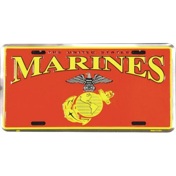 Hangtime US Marines 6x12 License Plate