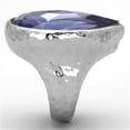thumbnail image 4 of Womens Rings High polished (no plating) Stainless Steel Ring with Top Grade Crystal in Tanzanite TK1426, 4 of 4