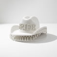 thumbnail image 3 of Hsqqdc Pearl Embellished Bridal Western Hat, Rhinestone Cowgirl Hat for Bachelorette Parties, 3 of 7