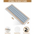 thumbnail image 6 of Vintage Stripes Stair Treads Non Slip for Steps Gray Blue Striped Retro Lines Abstract 4 Pcs Reusable Adhesive Stair Runner Mats for Dogs Elders Carpet Treads Rugs for Staircase 8x30 In, 6 of 7
