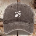 thumbnail image 2 of Womens Hat Unisex Baseball Cap with Adorable Dog and Heart Print Adjustable Dad Hat for Casual Outdoor Activities, 2 of 3