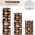 thumbnail image 4 of Orange and Black Plaid Christmas Snowflake Pattern Kitchen Rugs Sets Of 3,Kitchen Runner Rugs Non Skid Washable,Decorative Kitchen Floor Mats for Kitchen,Sink,Laundry,17"x30"+ 17"x47" + 17"x59", 4 of 6