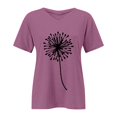 thumbnail image 4 of ZJXFGS Womens Oversized Tshirt Sunflower Graphic Shirts Womens Tops Loose Fit Tops Oversized Tshirts for Women Purple 5XL, 4 of 4