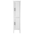 thumbnail image 5 of SalonMore Kitchen Bathroom Narrow Tall Storage Cabinet, Freestanding Kitchen Side Tower Organizer W/ 2 Door & Adjustable Shelf, White, 5 of 16
