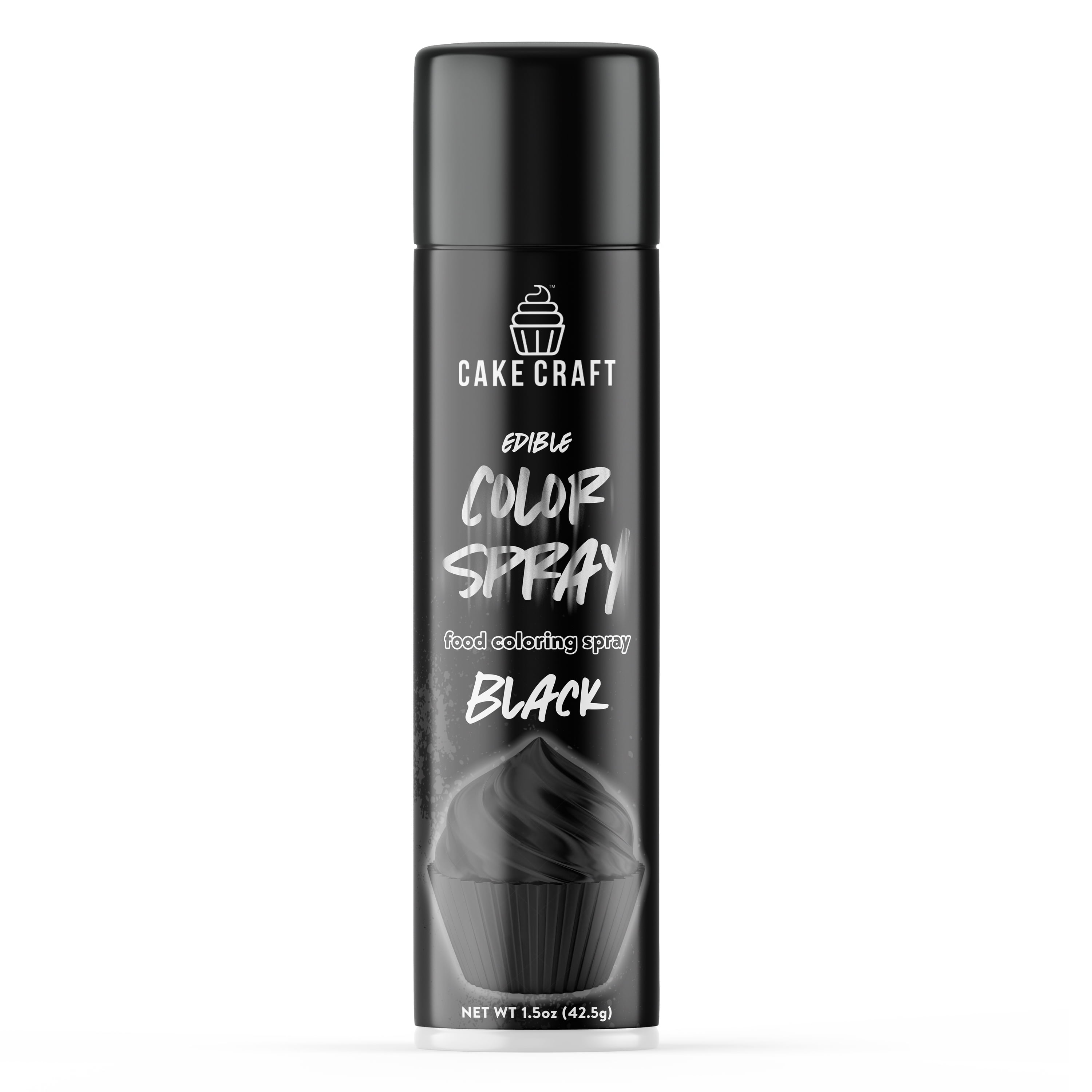 Cake Craft Black Color Spray, Cake Decoration Liquid Color Spray, 1.5 oz.