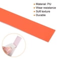 thumbnail image 4 of Uxcell 9.8"x0.7" Badminton Racket Tennis Racquet Head PU Protector Sticker Tape, Orange 4Pcs, 4 of 5