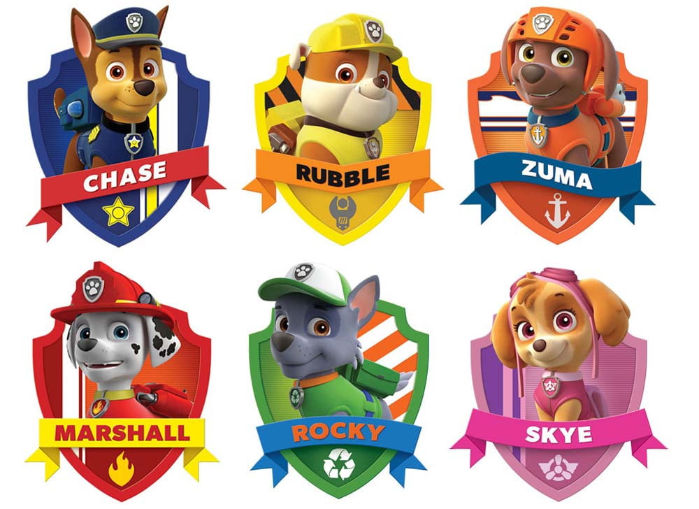 Paw Patrol Cake Topper Marshall Skye Chase Rubble Zuma Rocky Ryder Personalized and Printable Included cupcakes toppers with 20 designs