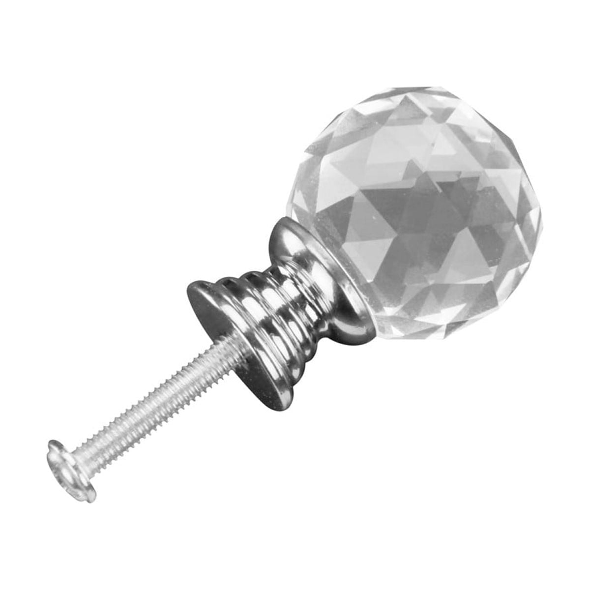 Clear Glass Kitchen Cabinet Knobs 25mm Round 10 pcs | Renovators Supply