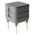 thumbnail image 1 of FCMP Outdoor Essential Living 6 Gallon Worm Composter Bin w/ Garden Trays, Gray, 1 of 9