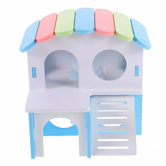 ACDANC White Pvc Hamster House for Small Animals Like Guinea Pigs and Chinchillas 1 Piece