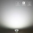 thumbnail image 2 of Pack de 10 bombillas LED GU10, blanco frío 5000 K, equivalente a foco halógeno de 50 W, 4 W 325 lm de bajo consumo, haz de luz amplio de 110°, no regulable., 2 of 5