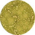 thumbnail image 1 of Ahgly Company Machine Washable Indoor Square Transitional Dark Golden Rod Brown Area Rugs, 3' Square, 1 of 7