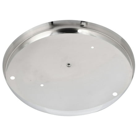 350mm Straight Edge Chassis Base Pendant Parts Ceiling Lamp Disc Kit Diy Chrome Tone