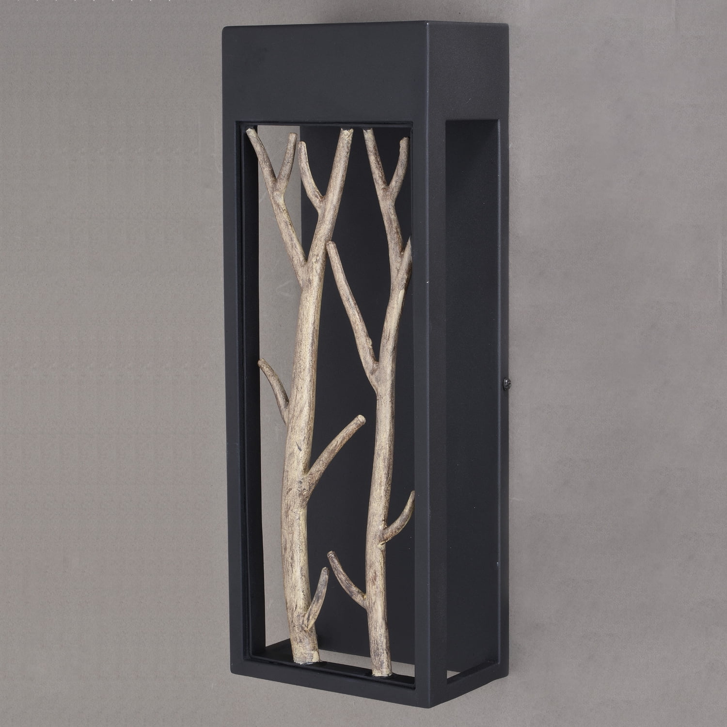 Vaxcel Ocala 1 Light LED Black Rustic Twig Outdoor Wall Sconce
