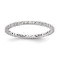 thumbnail image 2 of 14k White Gold Round Cut Diamond Eternity Wedding Band Anniversary Ring Size 9 - 1/2 Ct., 2 of 6