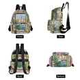 thumbnail image 4 of FORMRS Mini Backpack Purse for Women Travel Daypack Casual Shoulder Bag, Yellow Window, 4 of 7