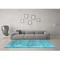 thumbnail image 3 of Ahgly Company Indoor Square Persian Light Blue Traditional Area Rugs, 3' Square, 3 of 4