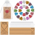 thumbnail image 5 of Partheme Pocket Hug Token Natural Heart Crystals with Hug Cards Pocket Hug Heart Stones Inspirational Greeting Cards Exchange Gift Thank You Gifts for Friends Family Coworkers , As Shown, 5 of 9