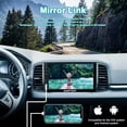 thumbnail image 3 of Receptor de audio de radio estéreo para automóvil de doble DIN compatible con Apple Carplay, Android Auto, Mirror Link, estéreo para automóvil con pantalla táctil completa de 7 pulgadas, cámara de res, 3 of 5