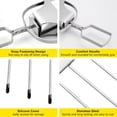 thumbnail image 5 of 4PCS Kabob Skewers for Grilling, 14'' Heavy Duty Stainless Steel Kebab Skewers, 3 Prong Metal Grill Skewer Sticks with Built-in Push Bar Slider for Meat, Veggies, Fruits and Marshmallows, BBQ Barbecu, 5 of 5
