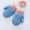Blue, variant on Toddler Color Block Winter Thermal Gloves Warm Knit Mittens Baby String Plush Gloves 1-3Year
