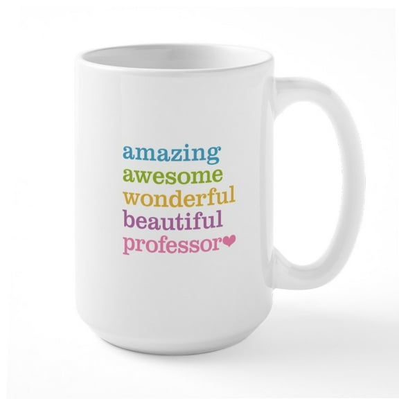 CafePress - Awesome Professor Large Mug - 15 oz Ceramic Large White Novelty Mug