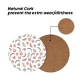 thumbnail image 4 of Xecao Fruit for MDF Cork Coaster 4 Pcs,Drink Coasters,Suit for House Warming Gifts New Home ,Coffee Table Decor-Round Shape, 4 of 7