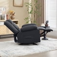 thumbnail image 4 of JONPONY Home Modern Comfort Reclining Chair,Elderly Single Rocker Sofa with Side Pocket for Bedroom Home Theater,Black, 4 of 15