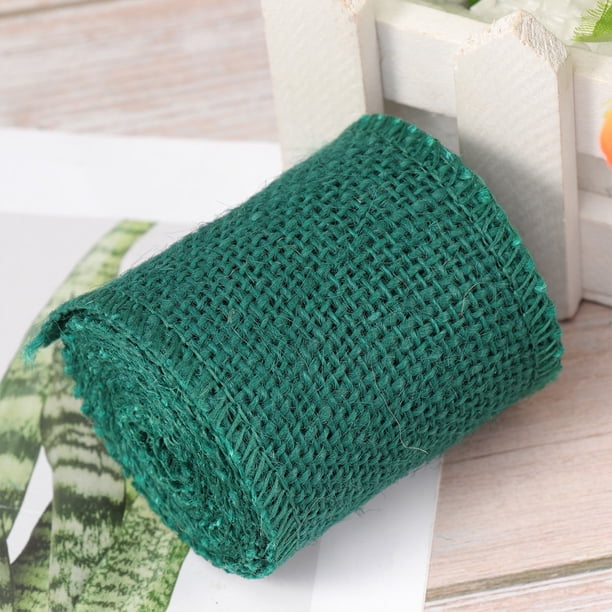unbranded De Arpillera De Yute Verde Para Envolturas Y Arreglos Decorativos
