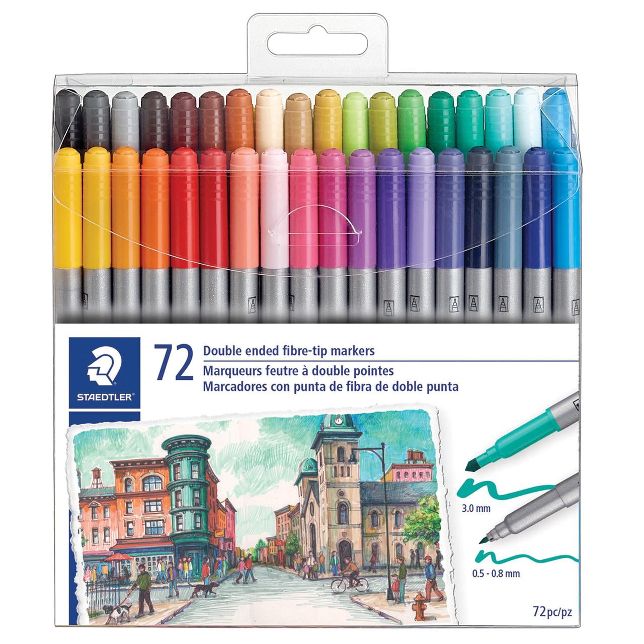 Staedtler Duo Fiber-Tip Pens, 4 Packs: 72 ct. (288 total)
