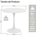 thumbnail image 3 of Mesa de Comedor Redondo 80cm Color Blanco, 3 of 6