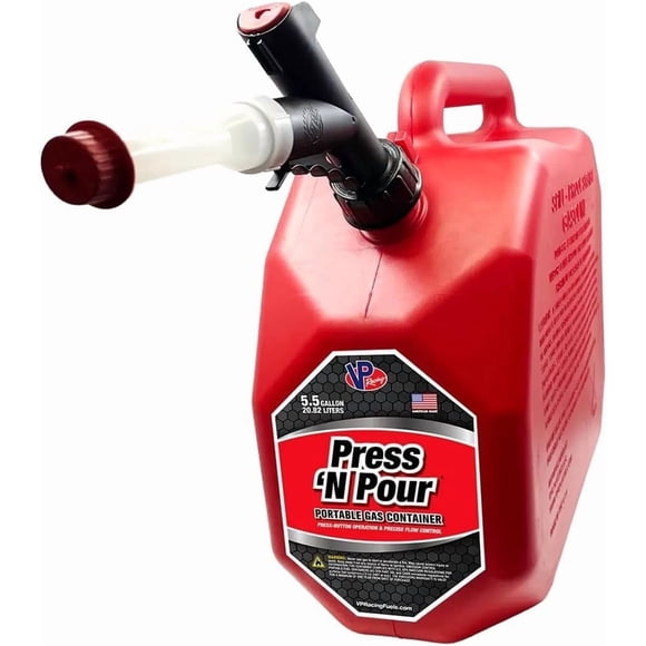 Bidón de combustible VP Racing Press 'N Pour 20,8 L rojo