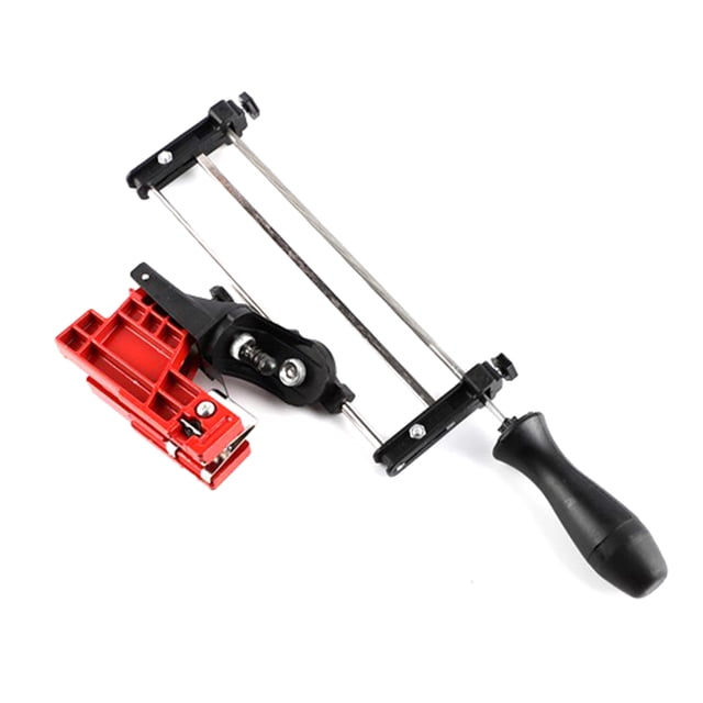 Yeacher Bar Mounted Chainsaw Sharpener File Kit Manual Filing Guide with 7/32 Inch Round File and Plastic Handle for Sharpening Chain Saw