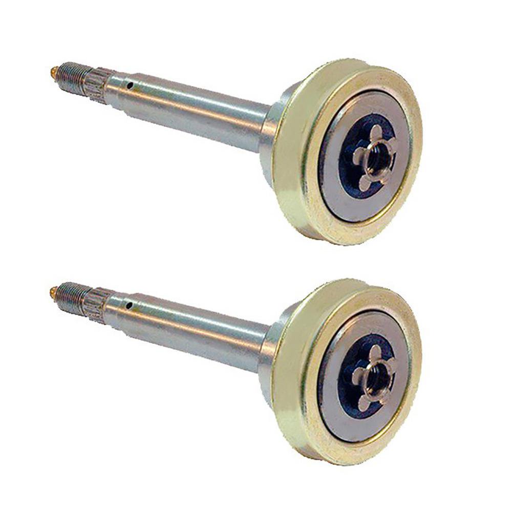 (2) Mower Spindle Shafts with Bearing 192872 532192872 187291 for