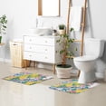 thumbnail image 6 of Yayeee Bath Rugs for Bathroom Floor Set of 2 Non Slip Fluffy Soft Absorbent Mat, Green Mountains, 6 of 7