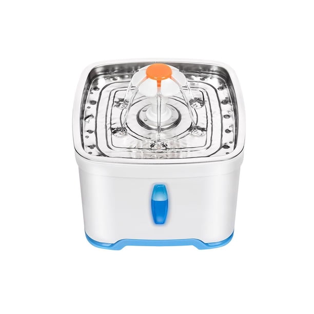 Dispensador De Agua Para Mascotas Fuente Eléctrica Rociador De Agua Filtrada 2.5L Máquina De Beber Para Mascotas De Plástico Y Acero Inoxidable Equipo De Alimentación De Agua Para Mascotas De Bajo Sweethay PT001235-00