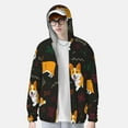 thumbnail image 4 of Kll Royal Corgi Print Men'S Women’s Upf 50+ Sun Protection Outdoor Hoodie Jacket Long Sleeve Fishing Hiking Performance Shirt- Large, 4 of 8
